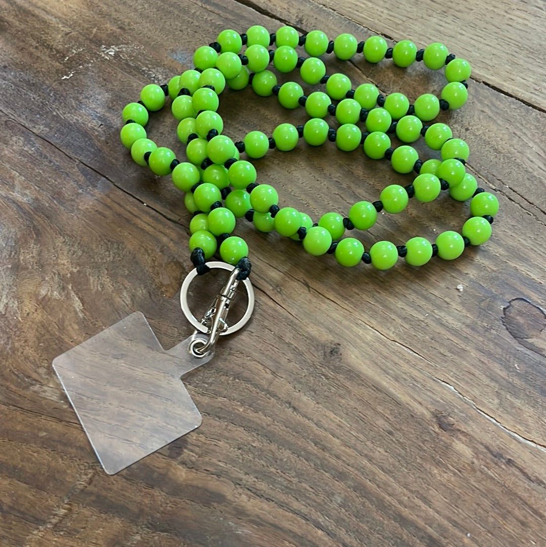 TRACOLLA in RESINA per cellulare VERDE FLUO
