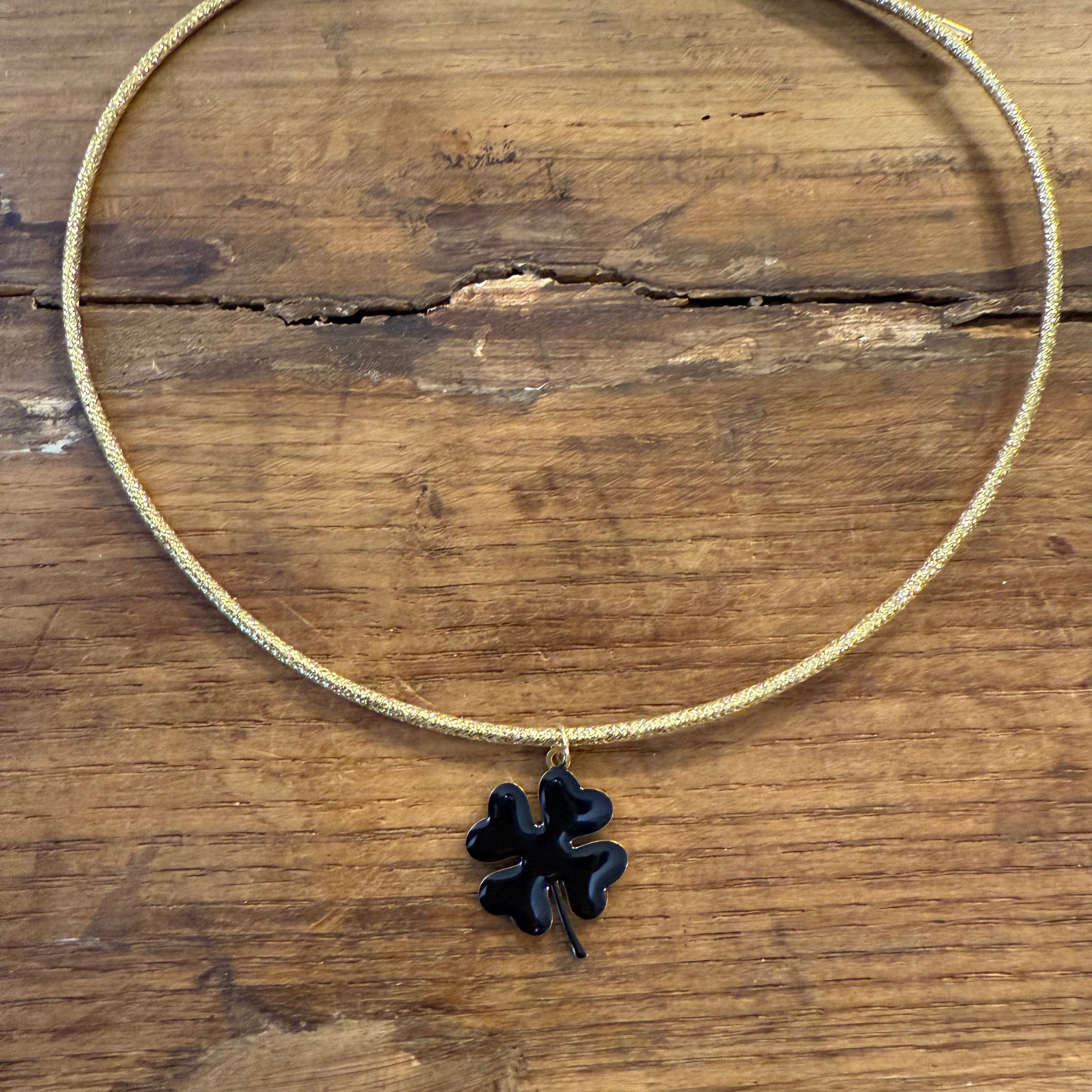 MAGNETIC CHOKER con QUADRIFOGLIO