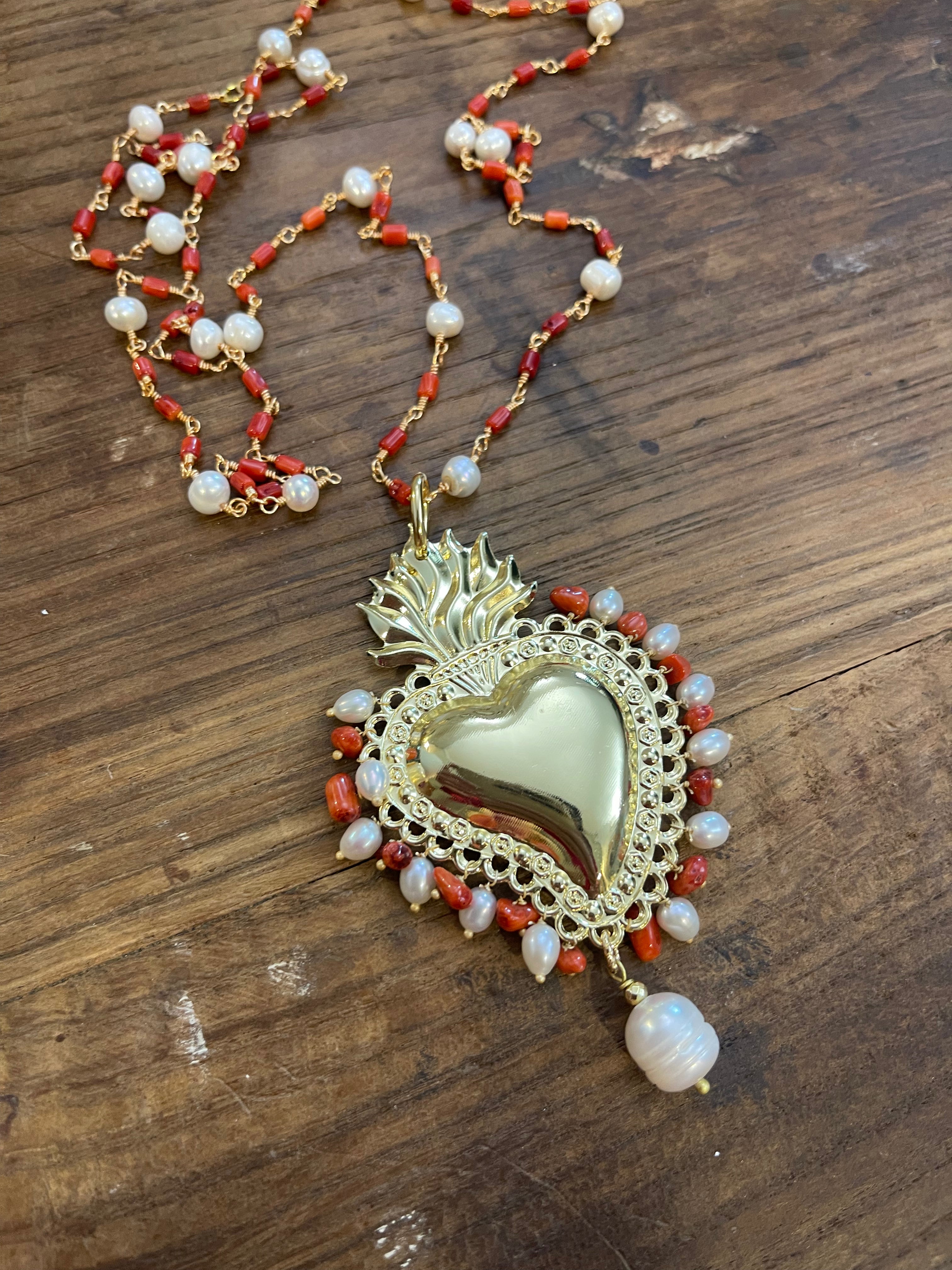 CUORE SACRO PERLA e BAMBU