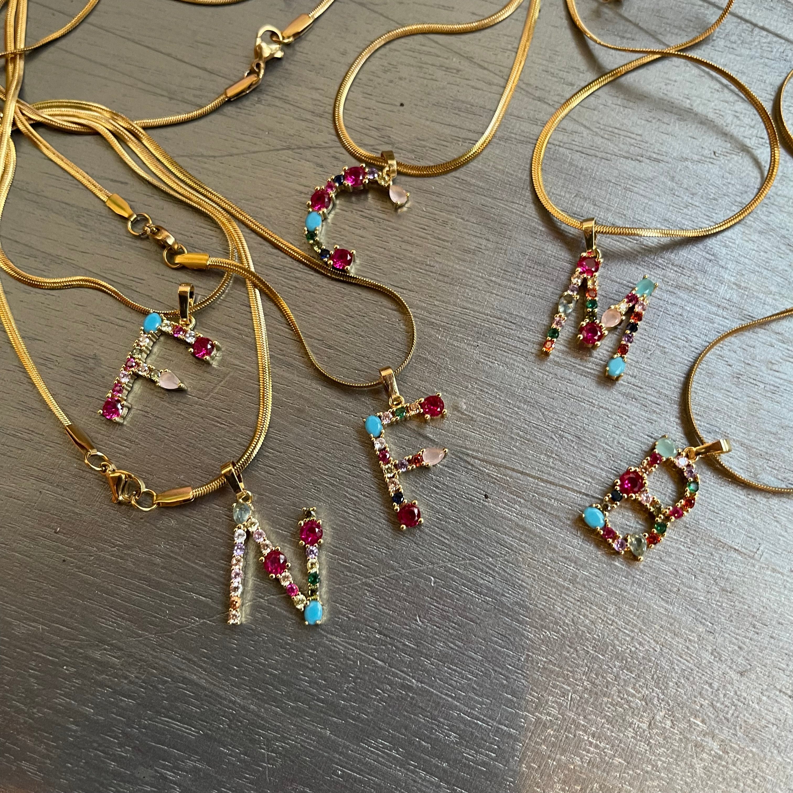 COLLANA LETTERE COLORATE