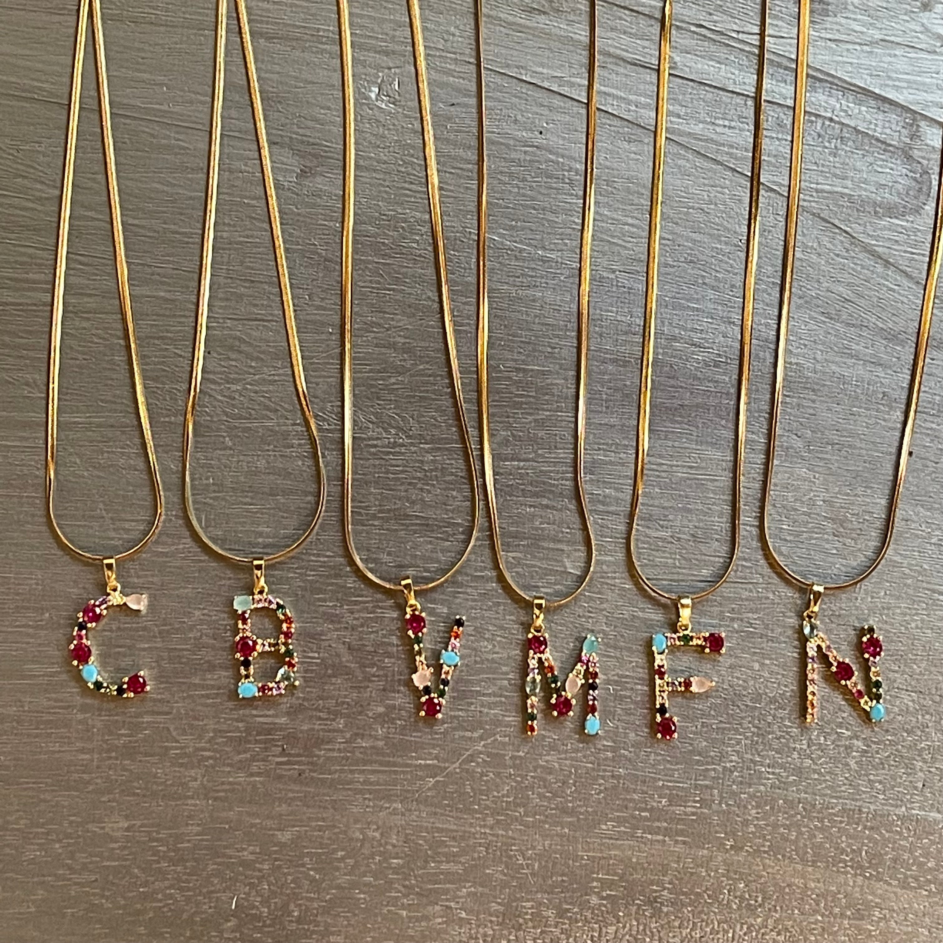 COLLANA LETTERE COLORATE
