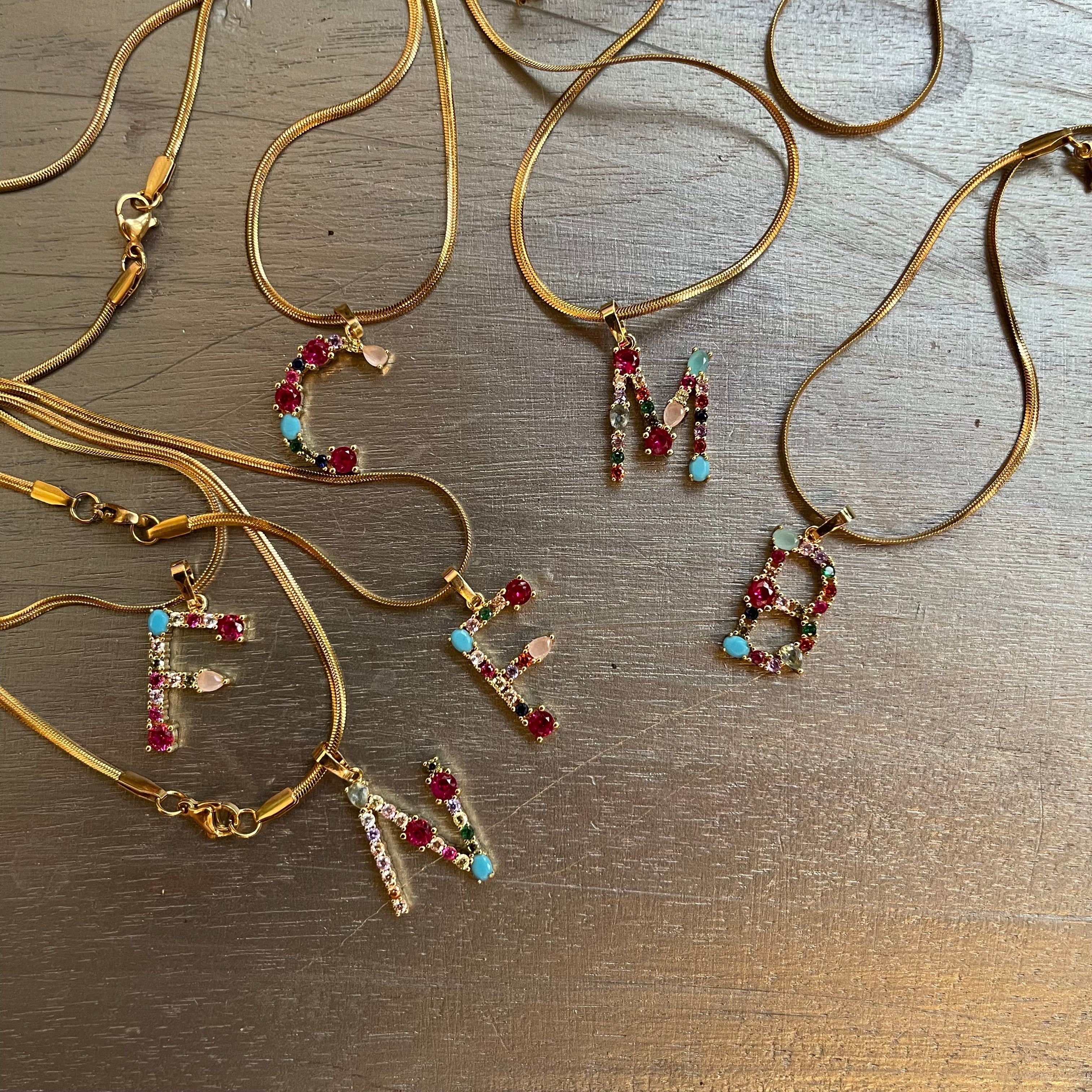 COLLANA LETTERE COLORATE