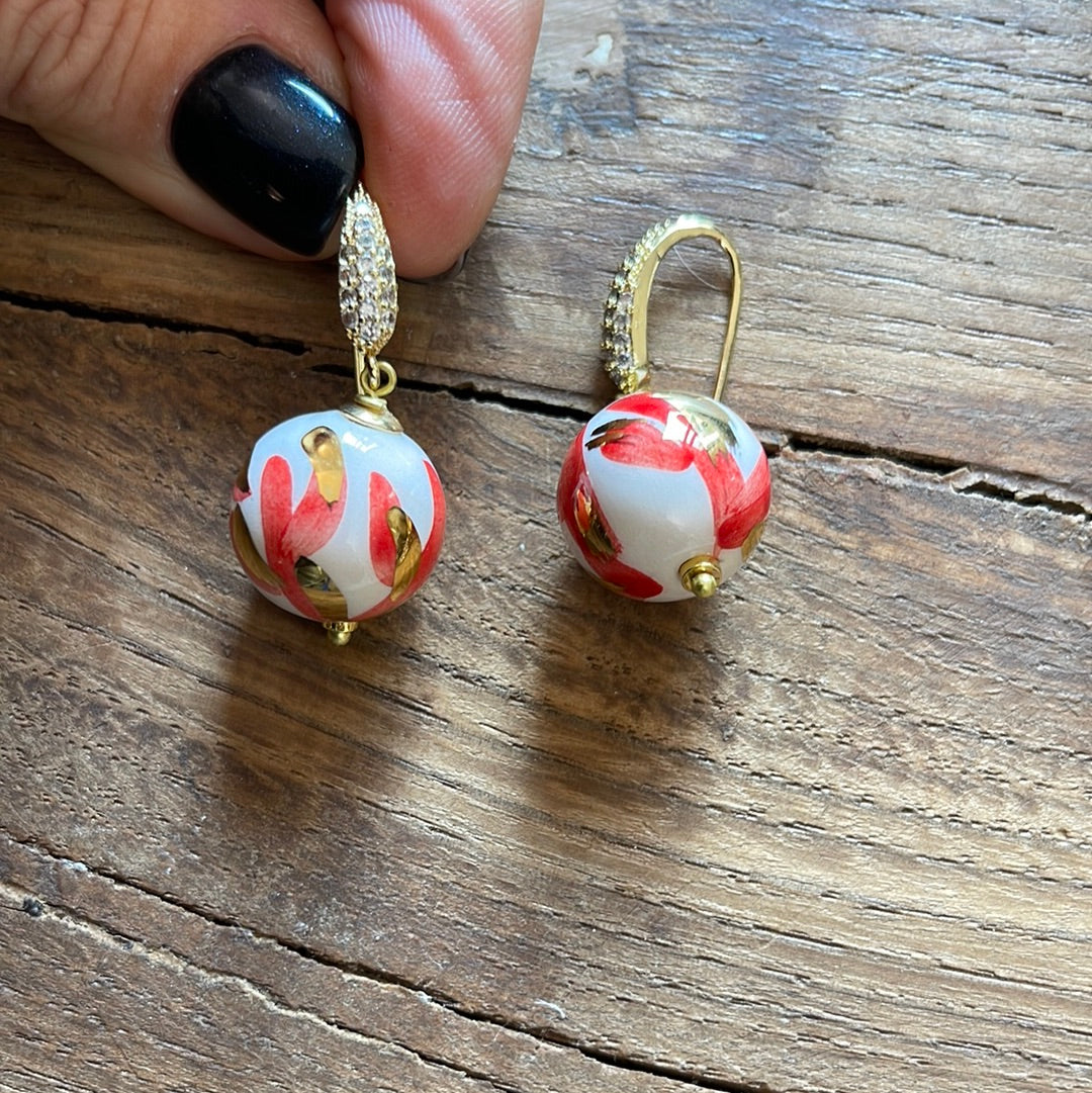 Caltagirone ceramic earrings