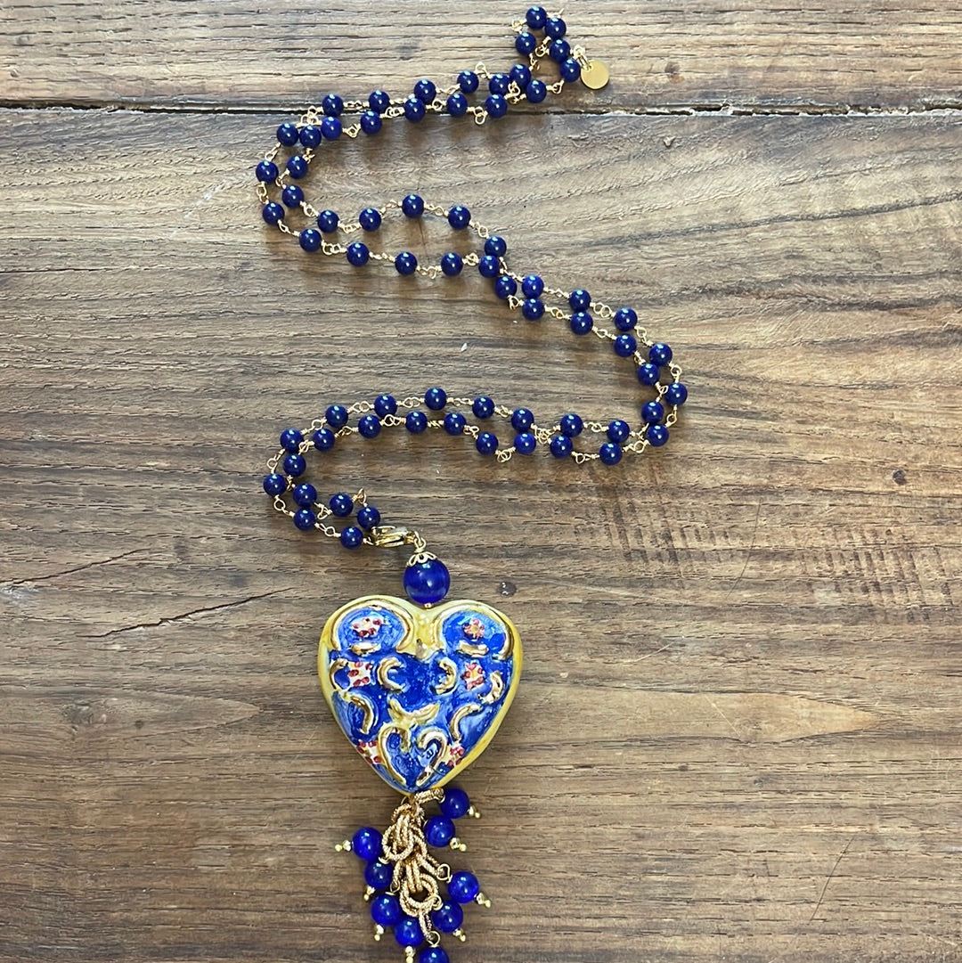 COEUR en céramique CALTAGIRONE