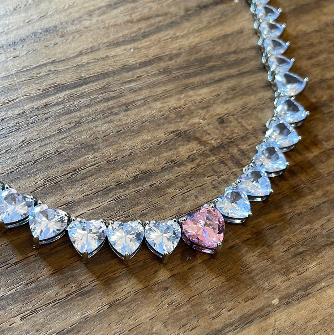 HEARTS CHOKER NECK