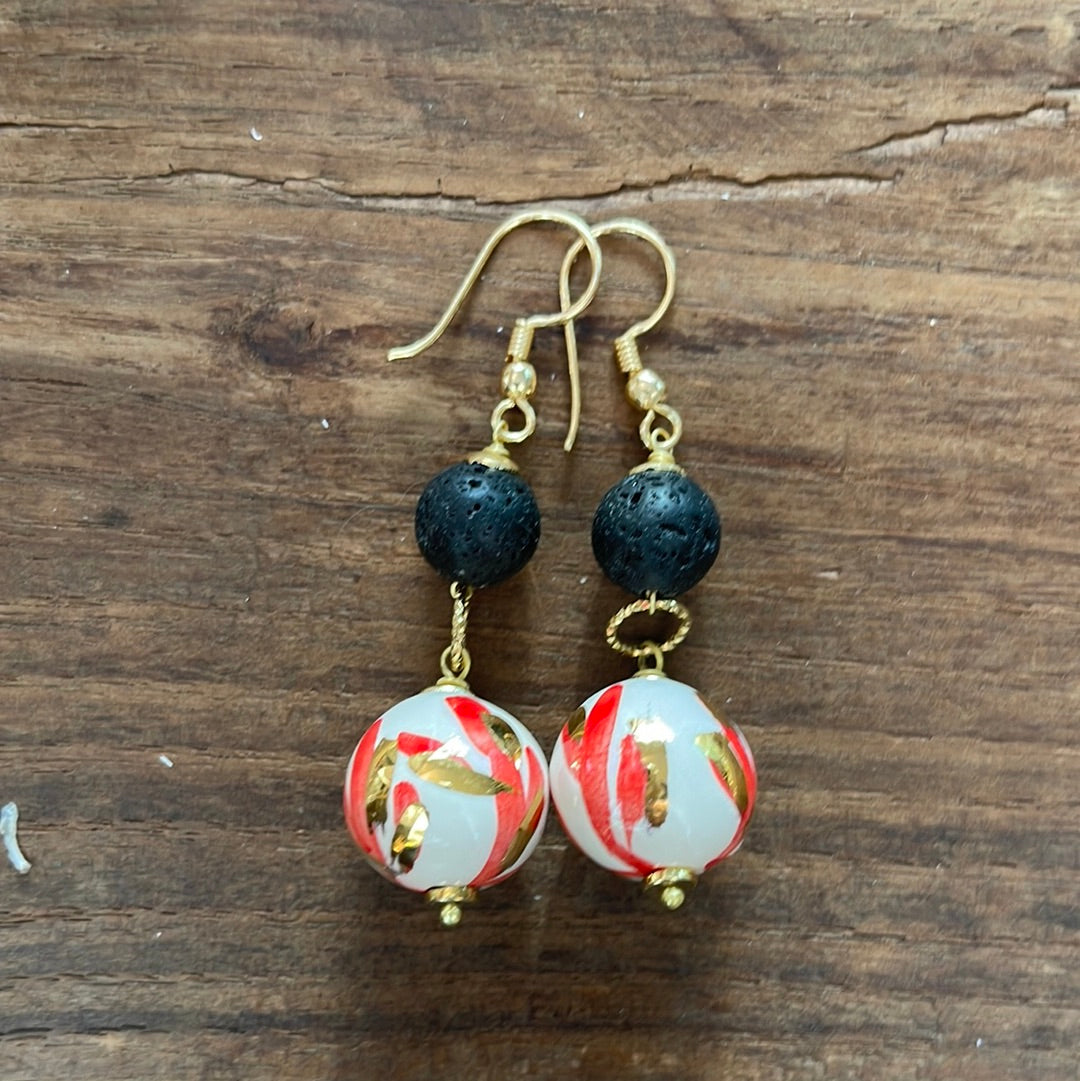 Caltagirone ceramic earrings