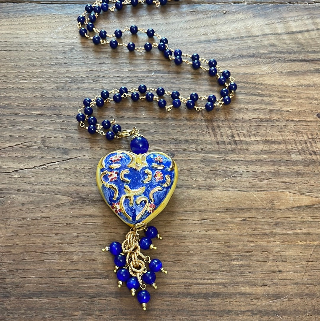 COEUR en céramique CALTAGIRONE