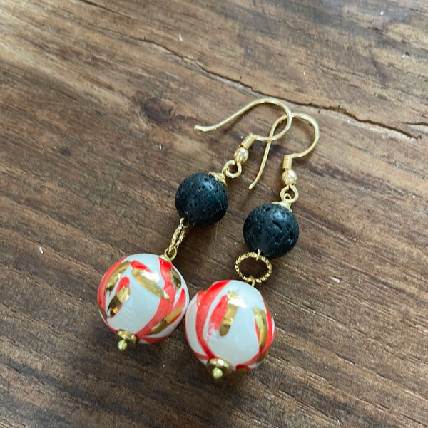 Caltagirone ceramic earrings