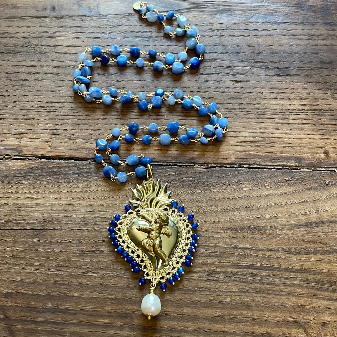 BLUE SACRED HEART