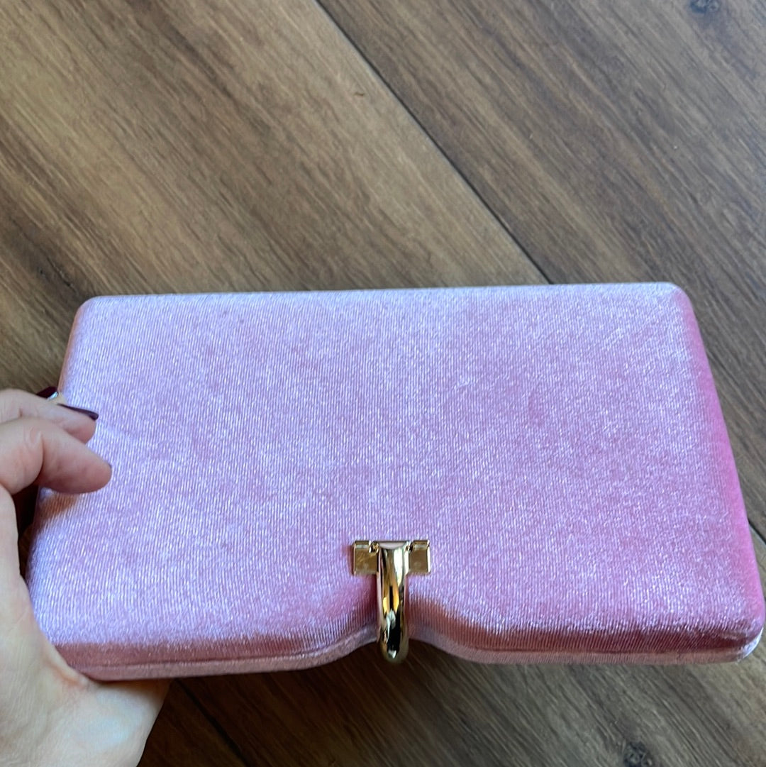 POCHETTE velours rose