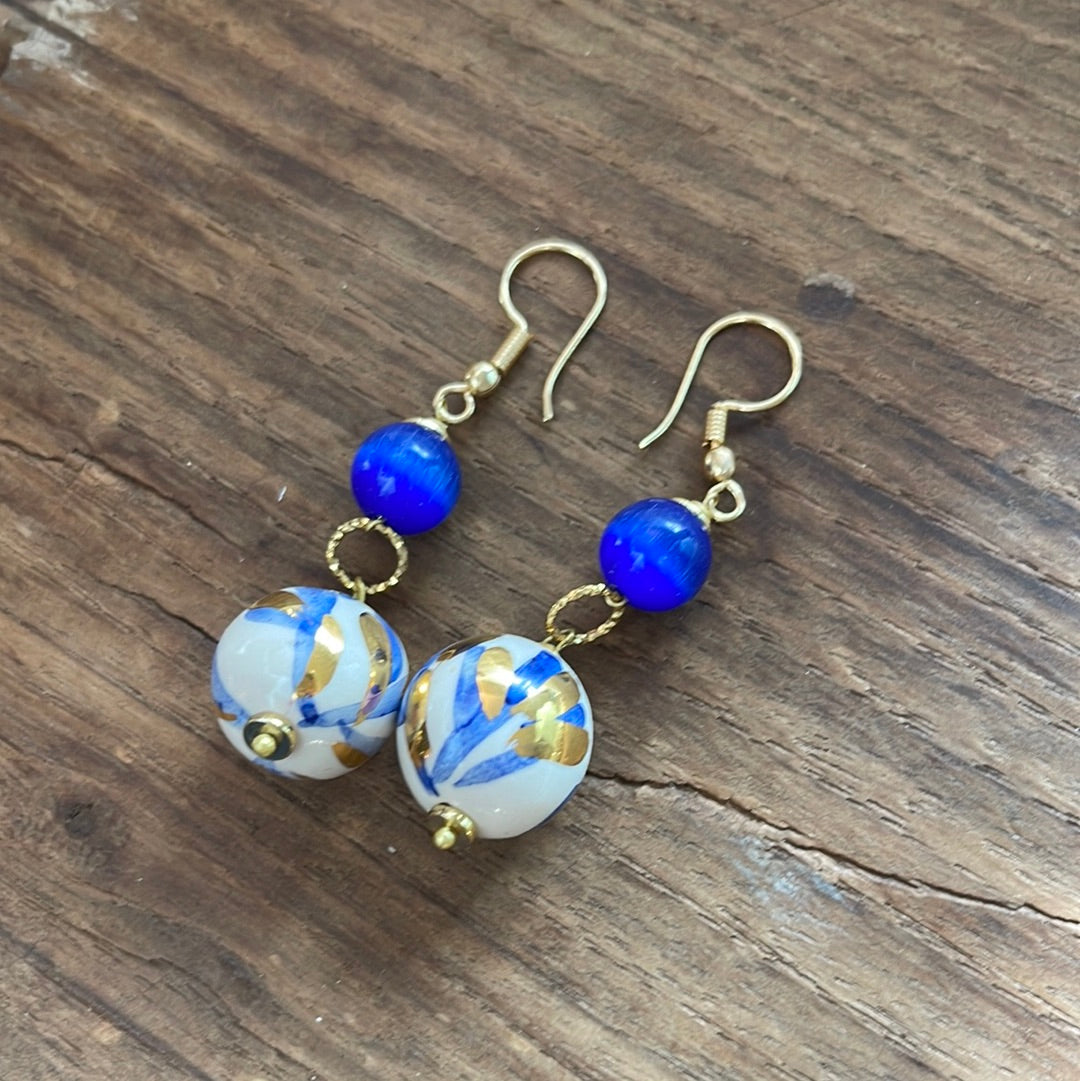 Boucles d'oreilles en céramique Caltagirone