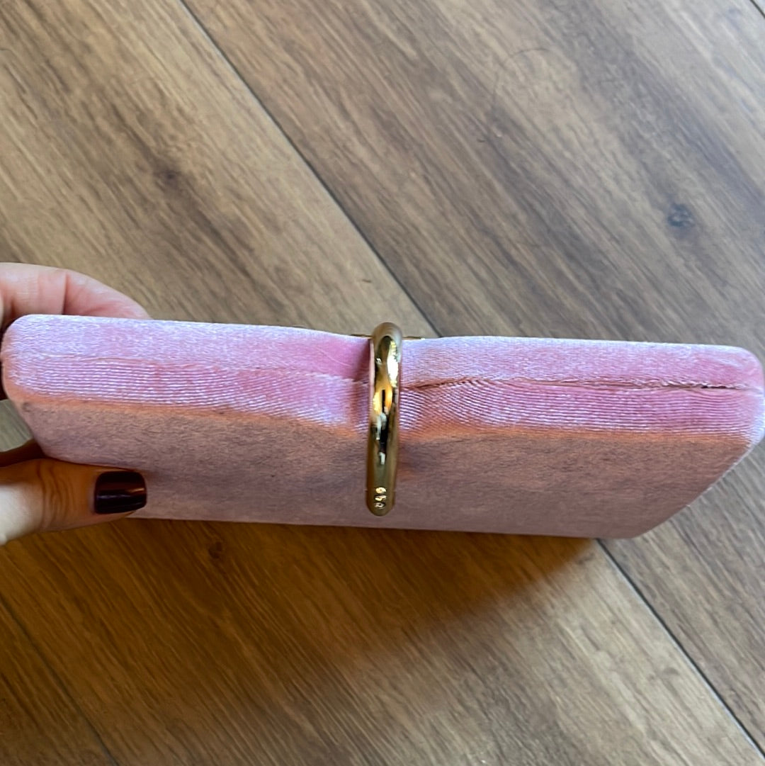 POCHETTE velours rose