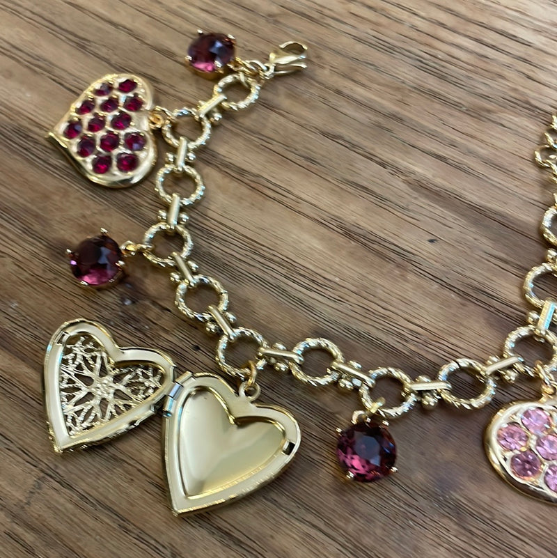 BRACCIALE CHARMS RED E PINK