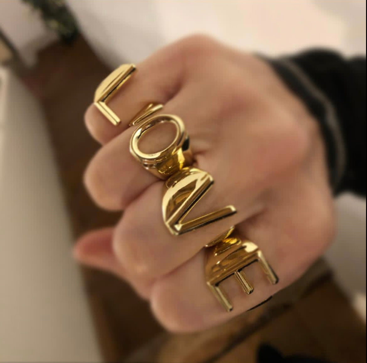 Bague Lettre Maxi mi