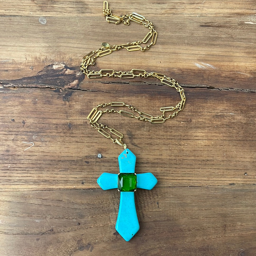 MAXI TURQUOISE CROSS