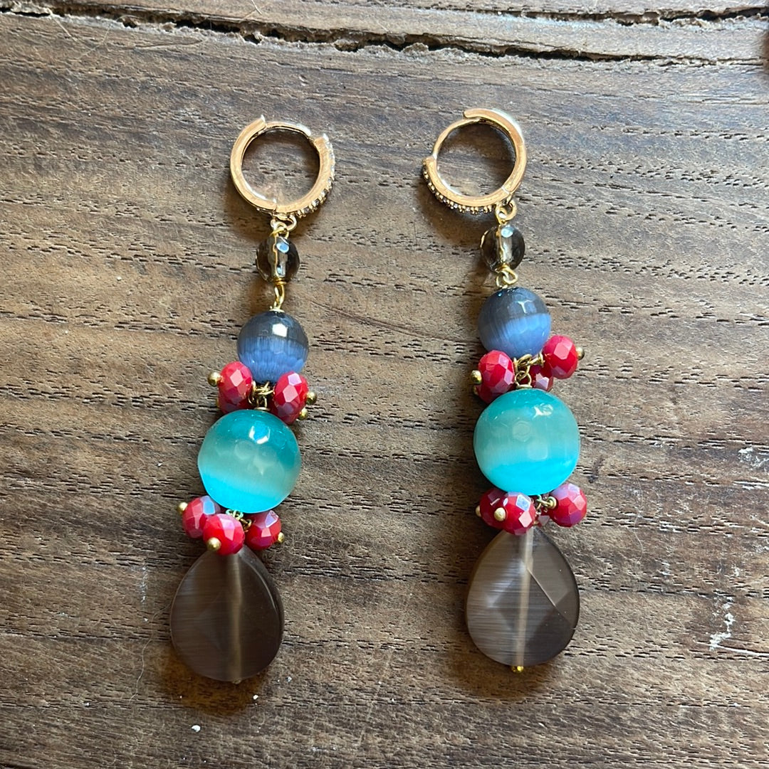 BOUCLES D'OREILLES NOUÉES