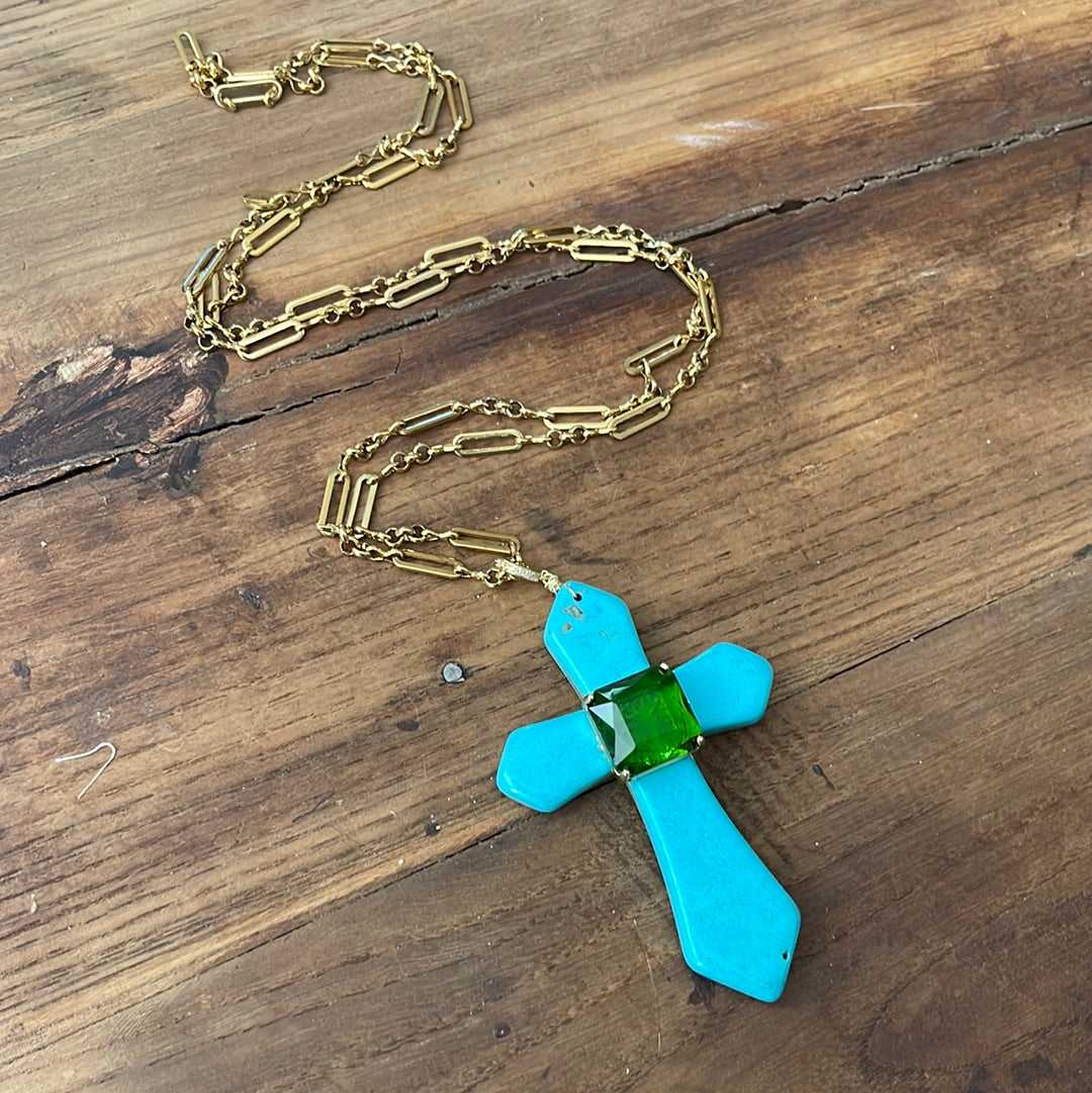 MAXI TURQUOISE CROSS