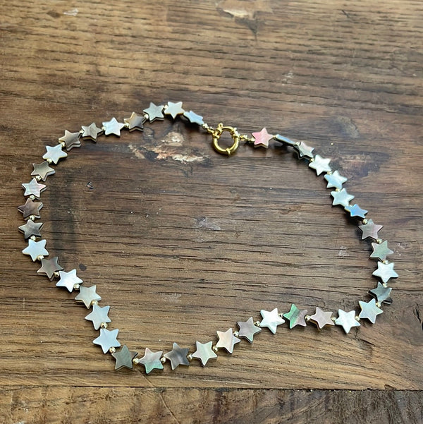 GRAY MOTHER OF PEARL STARS