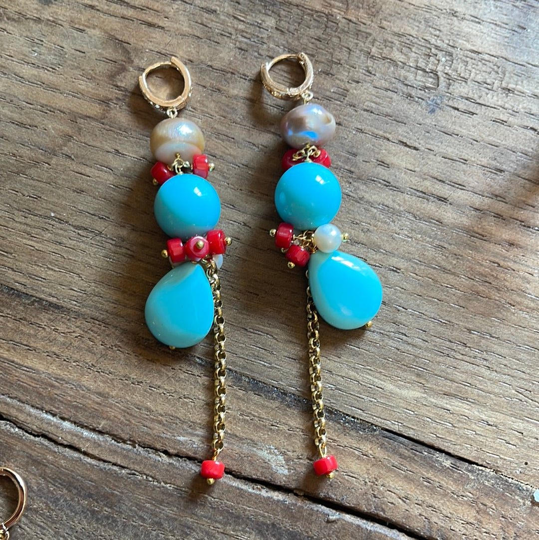 BOUCLES D'OREILLES NOUÉES