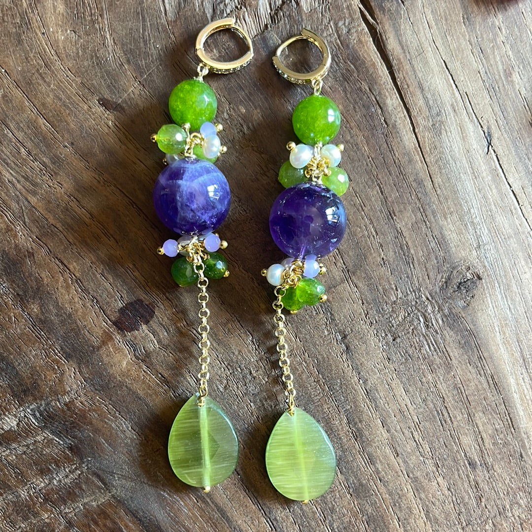 BOUCLES D'OREILLES NOUÉES