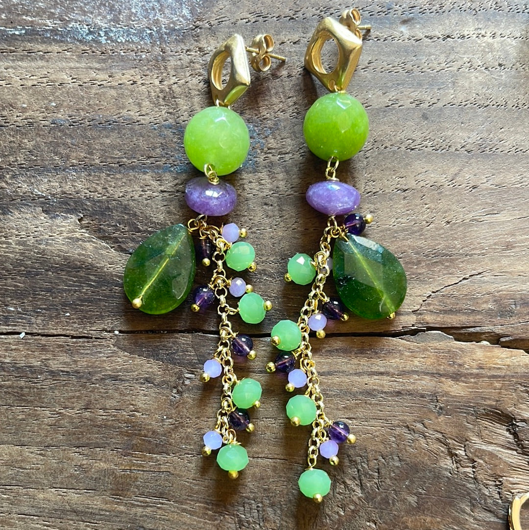 BOUCLES D'OREILLES NOUÉES