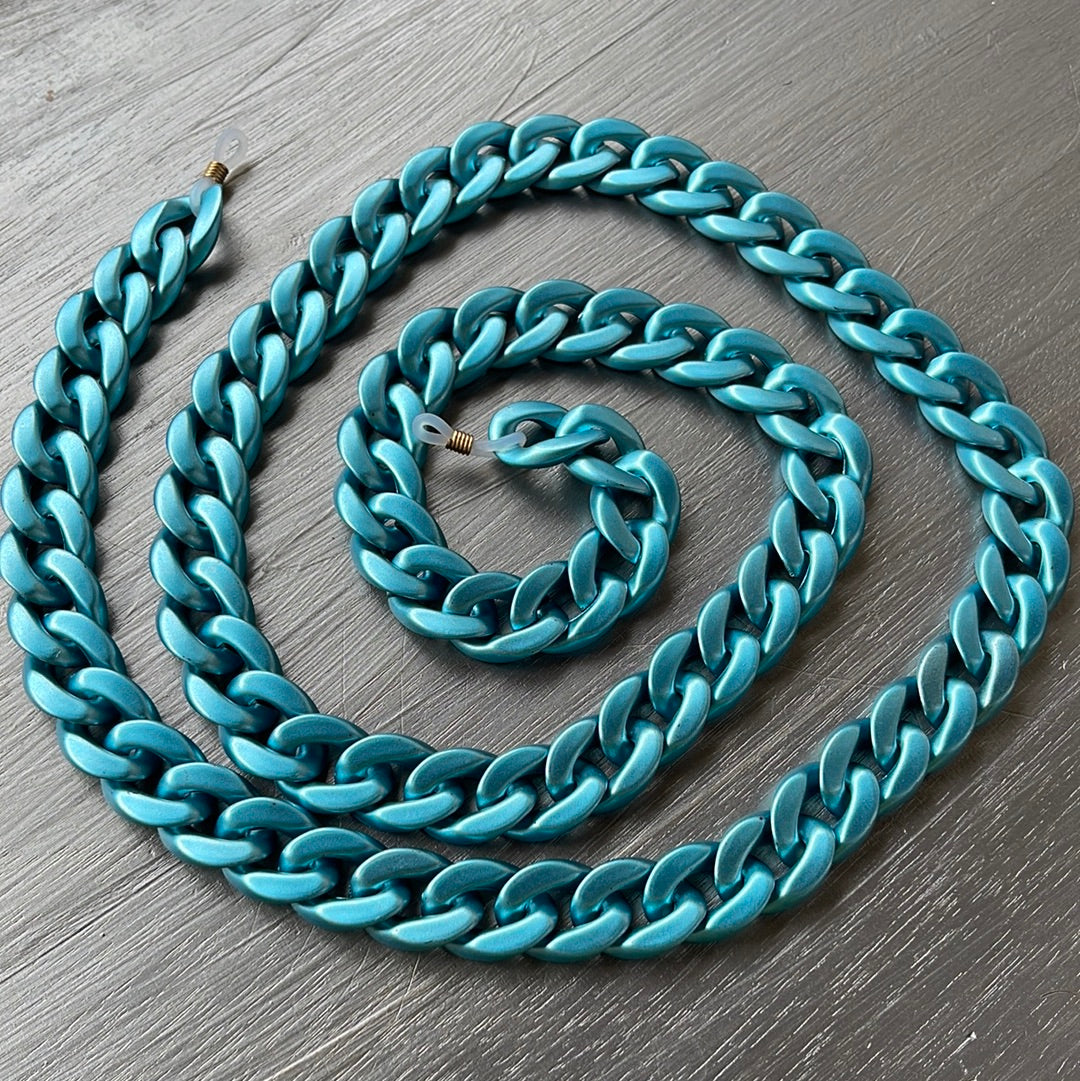 METALLIC BLUE CHAIN