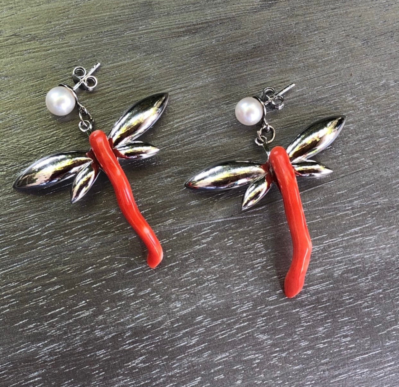 BOUCLES D'OREILLES DRAGON MOUCHE